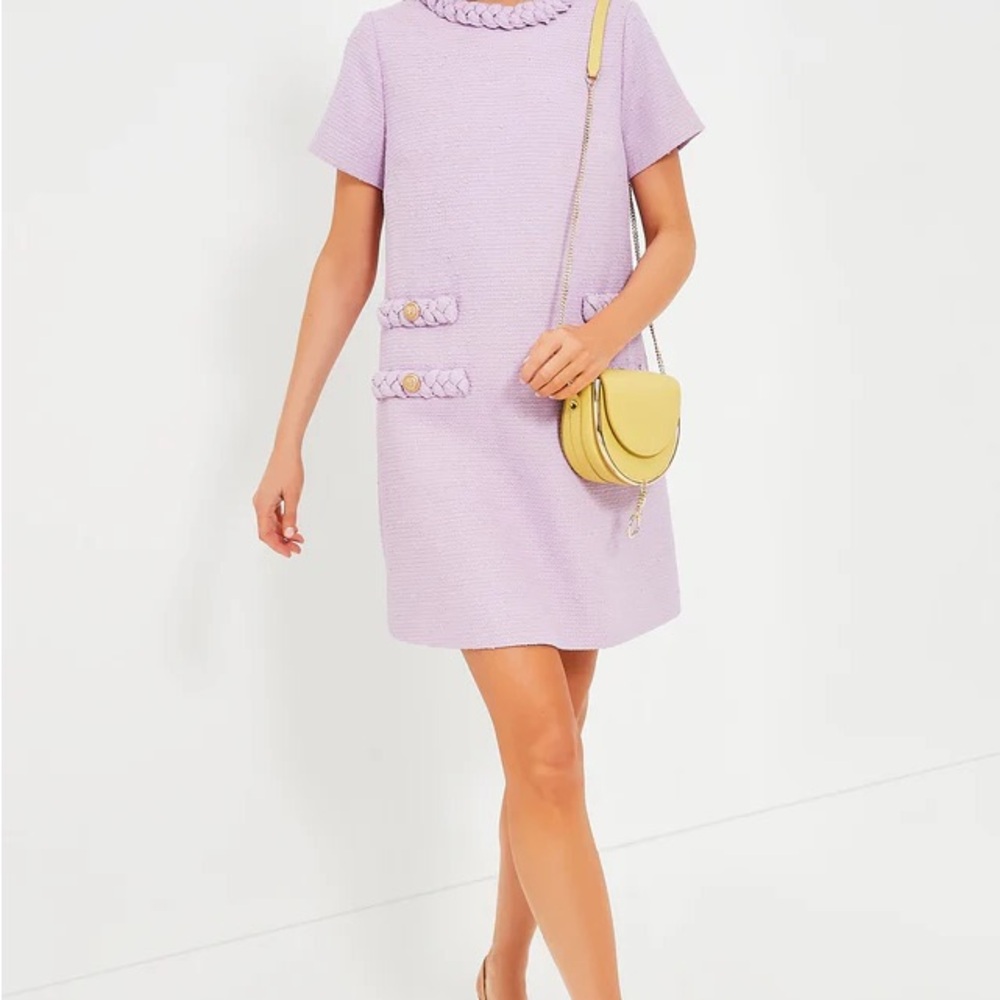 Tuckernuck Lilac Tweed Jackie Dress - size M- New With Tags in bag